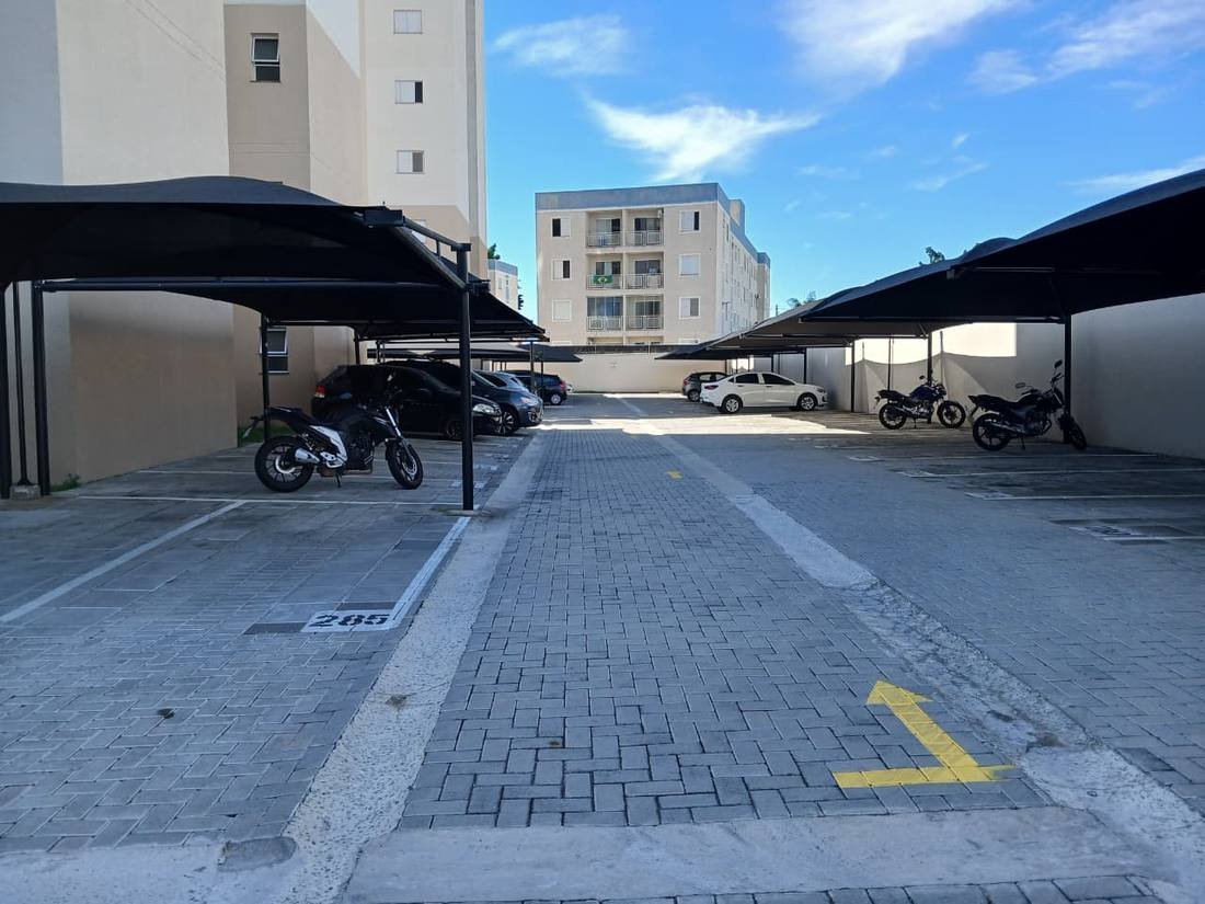 Jardim das Orquídeas, Tela HDPE, vista da alameda, obra executada pela FBM Dourado
