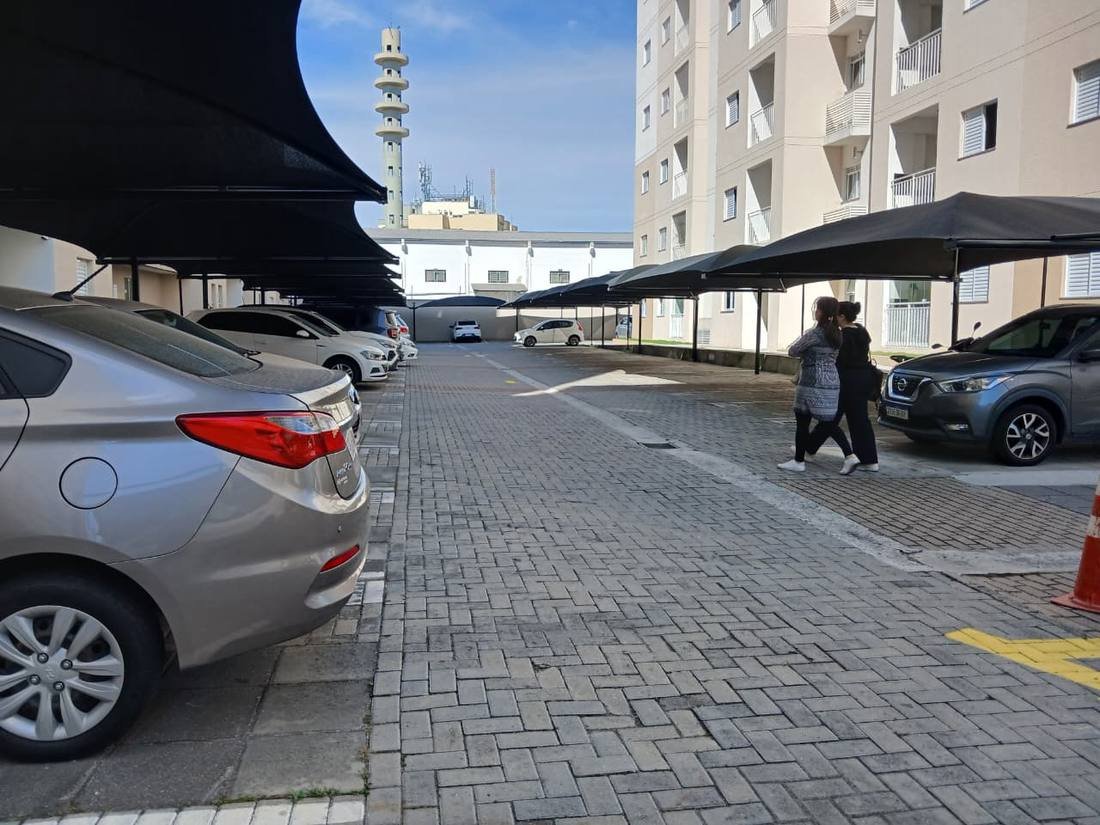 Jardim das Orquídeas, Tela HDPE, vista sob a cobertura, obra executada pela FBM Dourado
